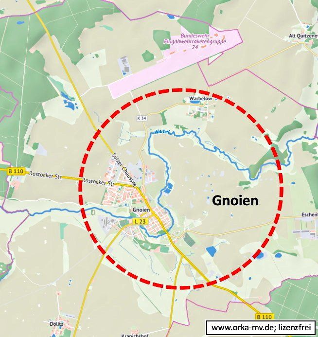 Kartenbild © Hanse- und Universitätsstadt Rostock (CC BY 4.0) Kartendaten © OpenStreetMap (ODbL) und LkKfS-MV. Ihr Immobiliengutachter für Gnoien