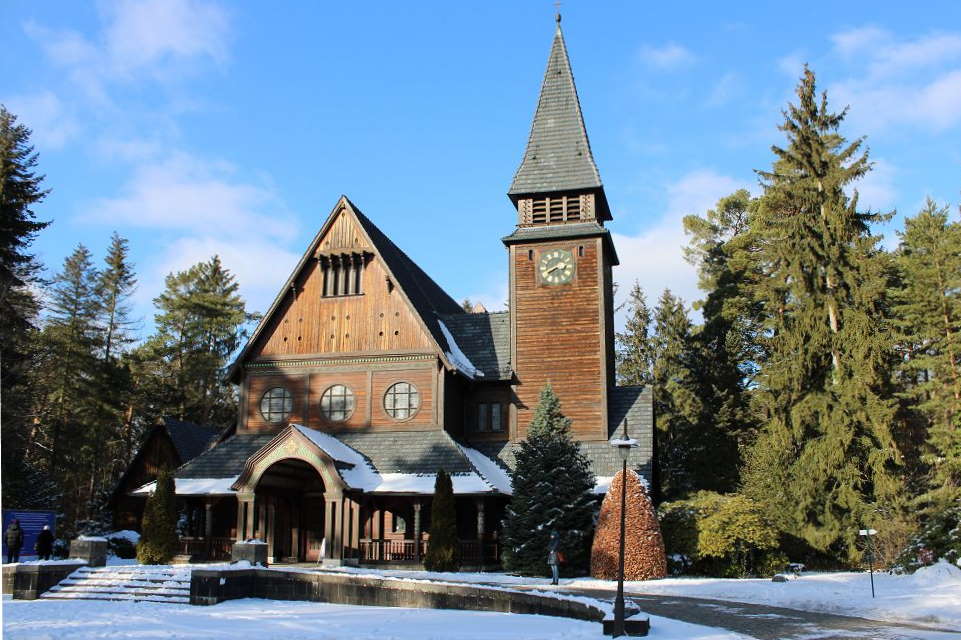 eigene Aufnahme, lizenzfrei Holzkirche, Südwestkirchhof Stahnsdorf