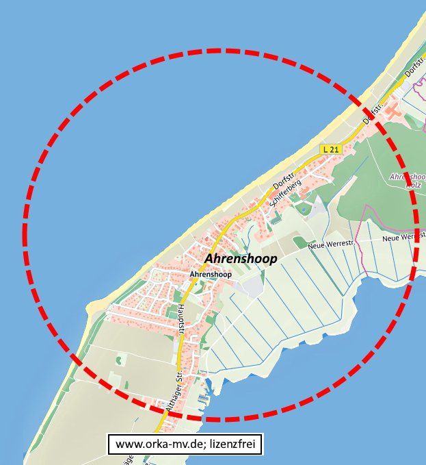 Kartenbild © Hanse- und Universitätsstadt Rostock (CC BY 4.0) Kartendaten © OpenStreetMap (ODbL) und LkKfS-MV. Ostseebad Ahrenshoop - Ihr Immobiliengutachter