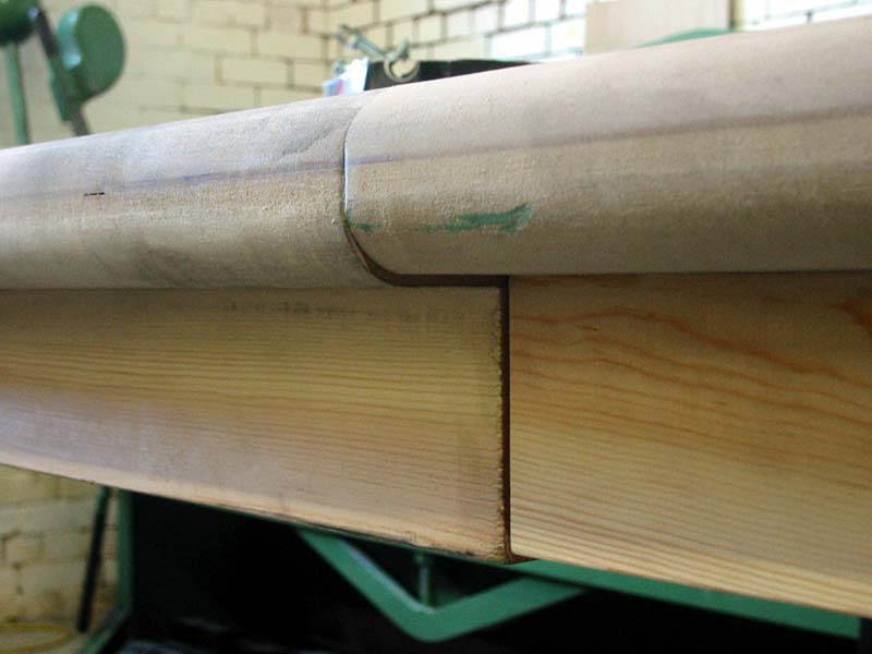A piece of wood is sitting on top of a table