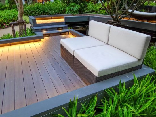 passerella in legno per giardino