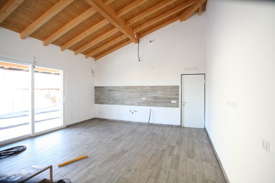 copertura in legno spiovente