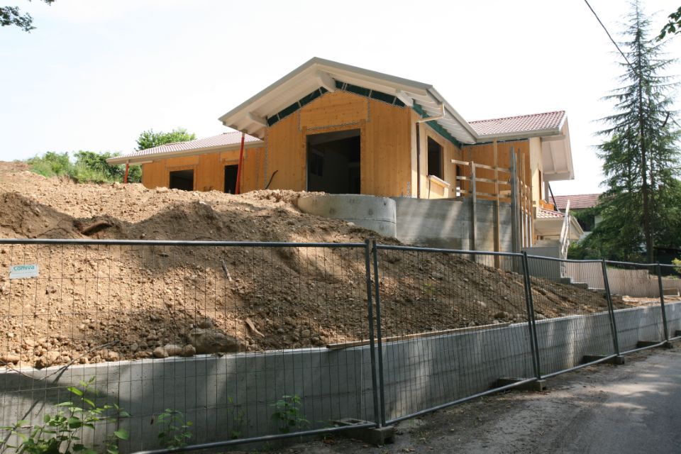 cantiere edile durante una nuova costruzione