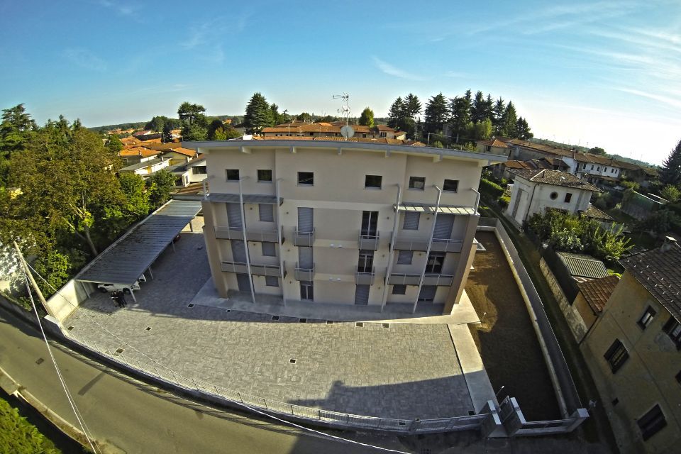 palazzina con struttura in legno