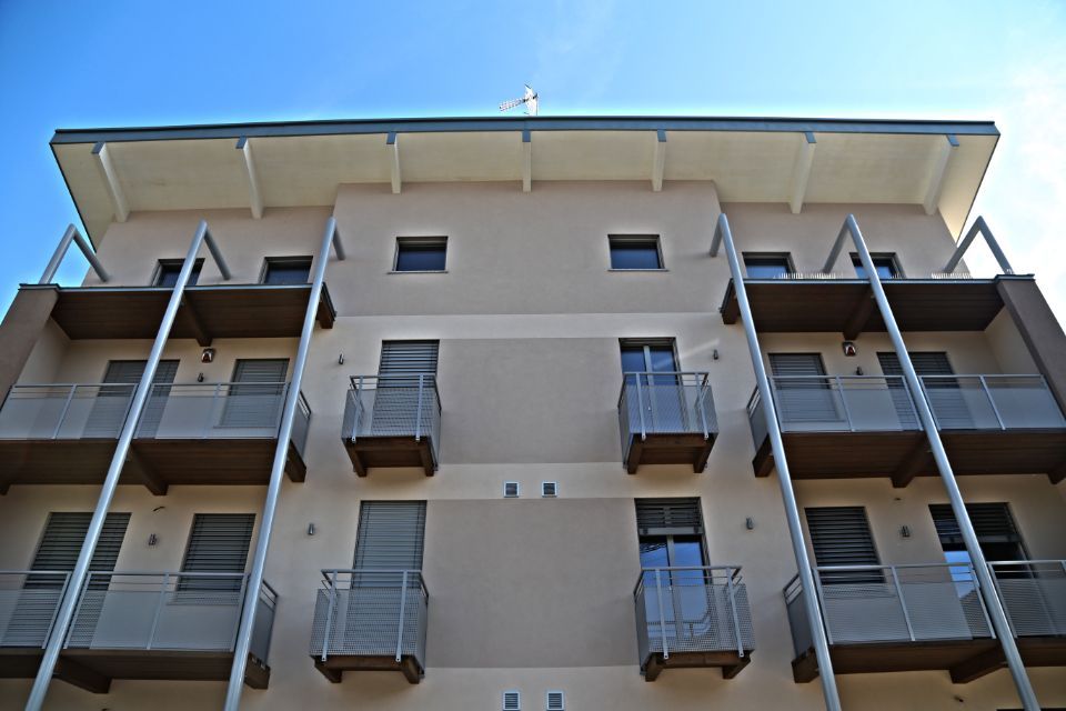 palazzina con struttura in legno