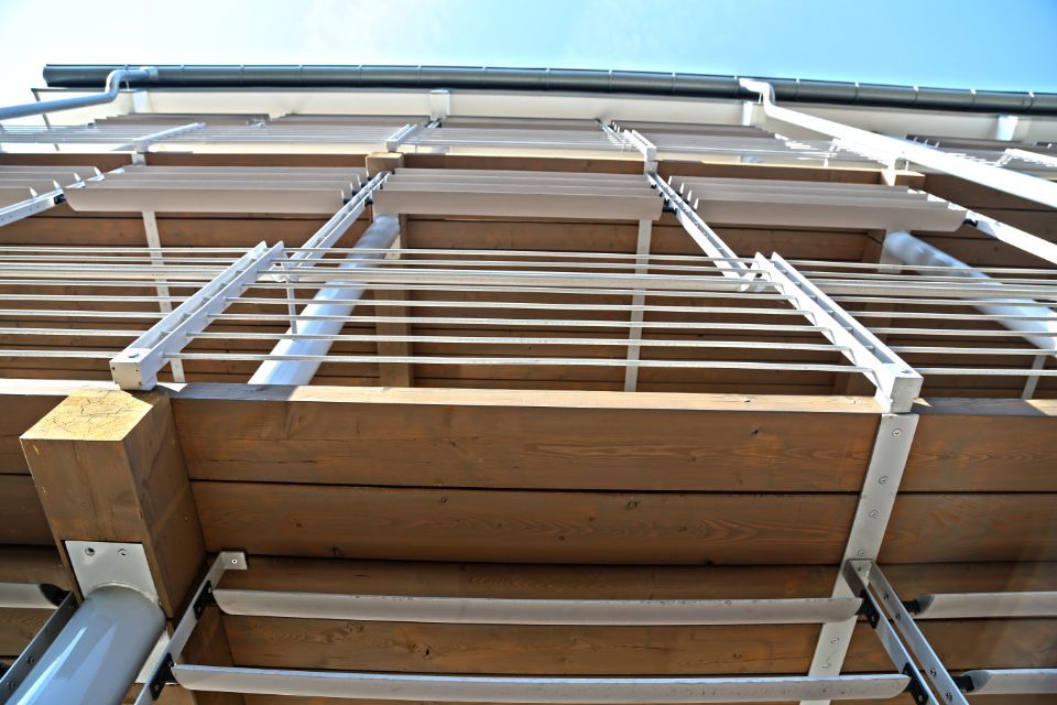 palazzina con struttura in legno