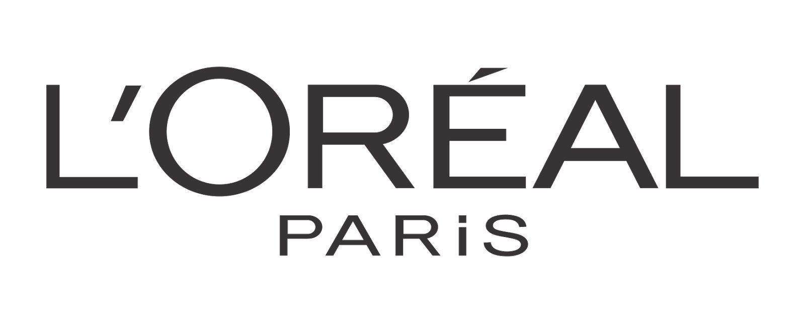 L’Oréal Paris logo in black text on a white background