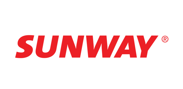 Red SUNWAY logo on a white background
