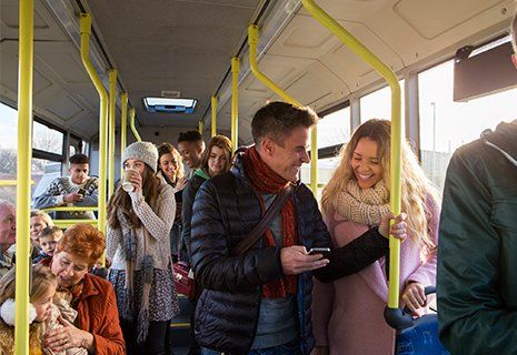 Transportation — People on a Bus in Glenolden, PA Transportation — People on a Bus in Glenolden, PA