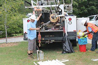 working on a well repair in raleigh, nc