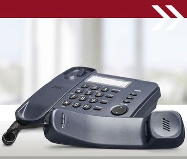 Image of a telephone with the receiver off the cradle