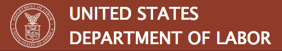 The logo for the united states department of labor