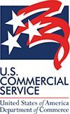 The logo for the u.s. commercial service united states of america department of commerce.