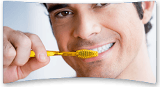 Close up of man's face as he smile at the camera