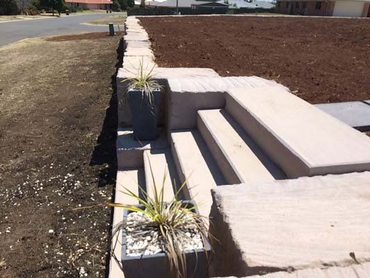 sandstone steps
