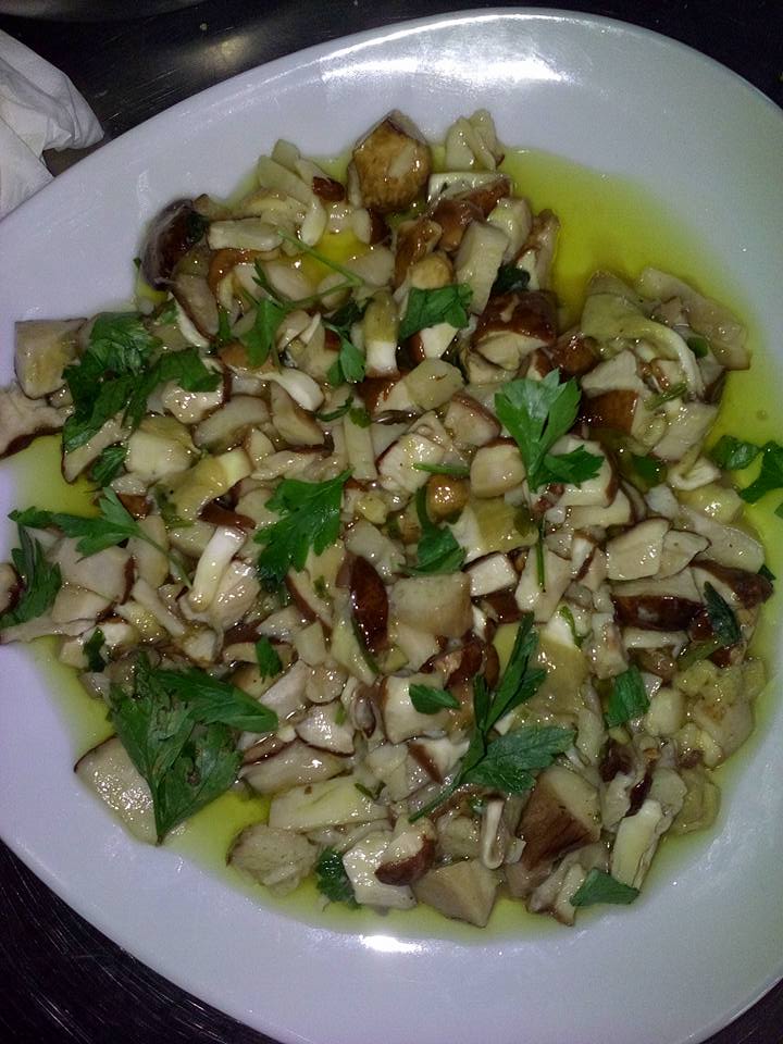 funghi e prezzemolo
