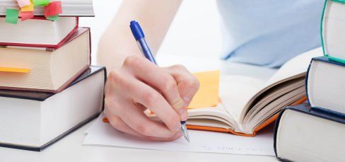 Student working on her education on the Central Coast