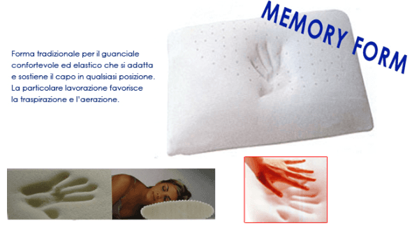 Guanciali in memory foam Guanciali in memory foam