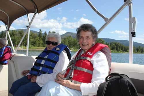 Old Women On Boat — Retirement Communities in Spokane, WA Old Women On Boat — Retirement Communities in Spokane, WA