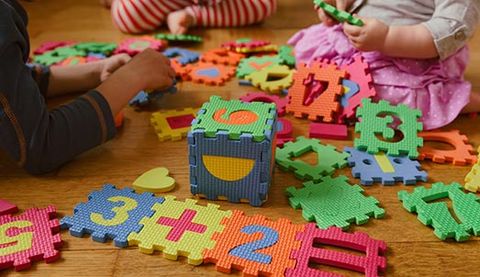 Kids Playing Puzzle — Childhood Center in Cartersville, GA