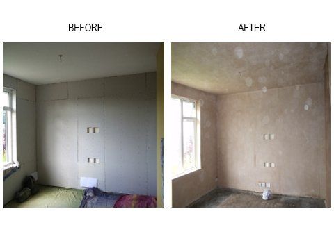 Before & After Plastering Images