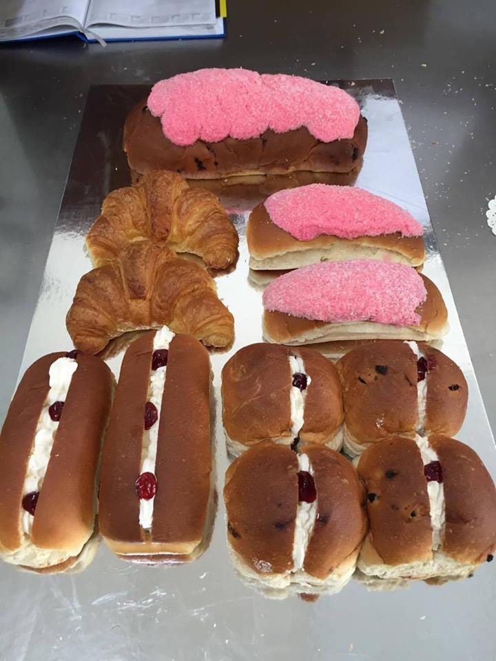 Different Pastries by Crusty's Bakery in Mackay, QLD