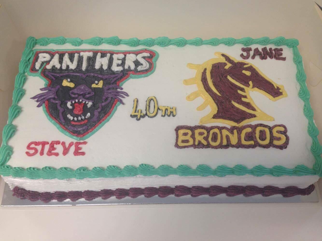 Celebration Cake by Crusty's Bakery in Mackay, QLD