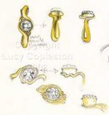 There are many different types of rings in this drawing.