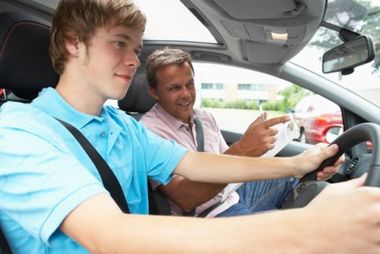 Instructor teaching girl to drive - Driving School Services in Princeton, NJ