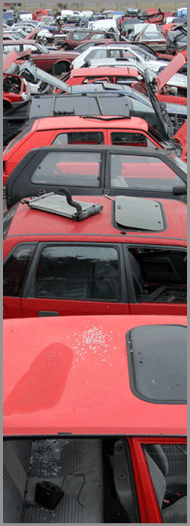 Scrap cars - Luton - M A Hunt Ltd - red scrap cars Scrap cars - Luton - M A Hunt Ltd - red scrap cars