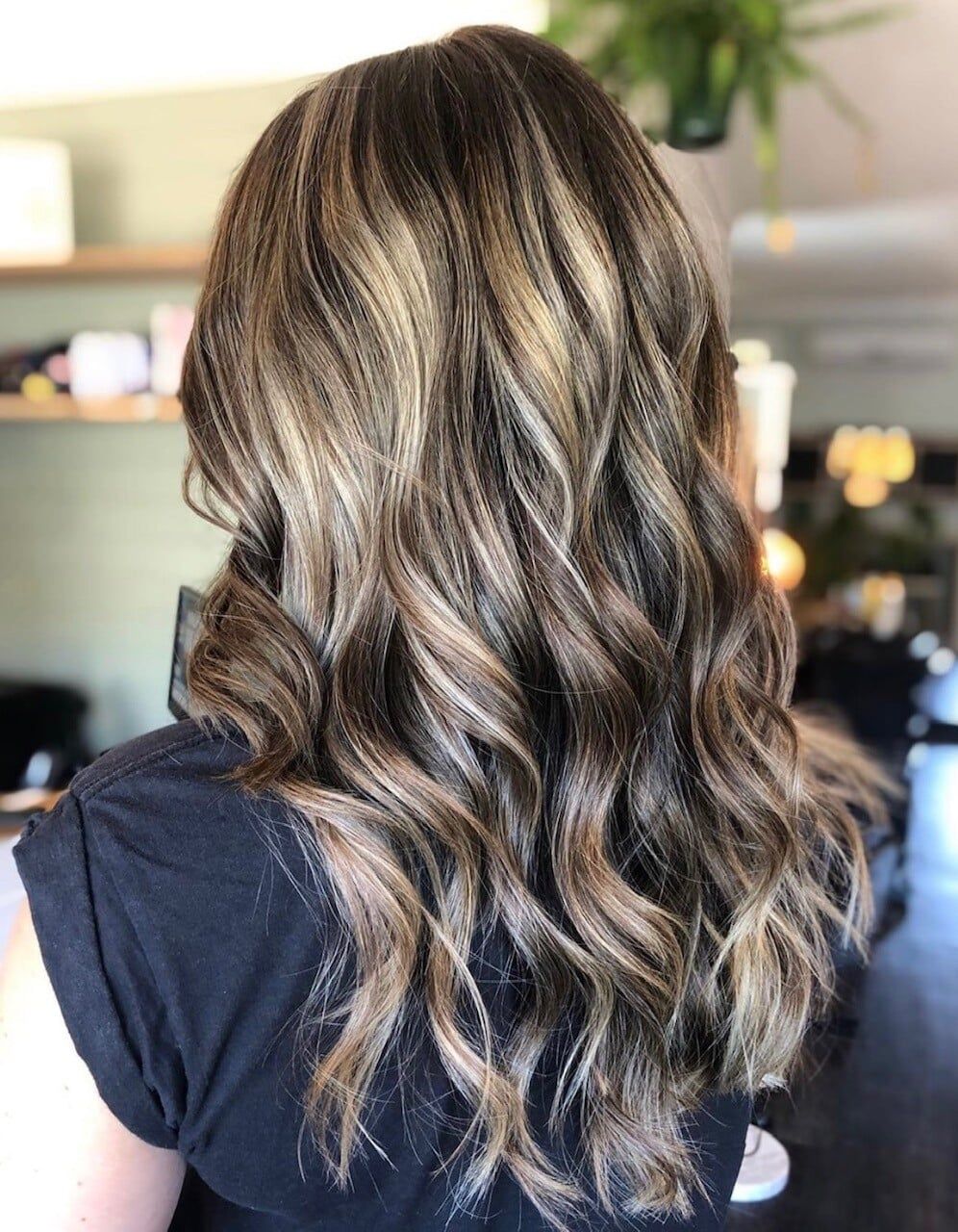 Balayage wavy hair — Hairdressers Central Coast in Forresters Beach, NSW