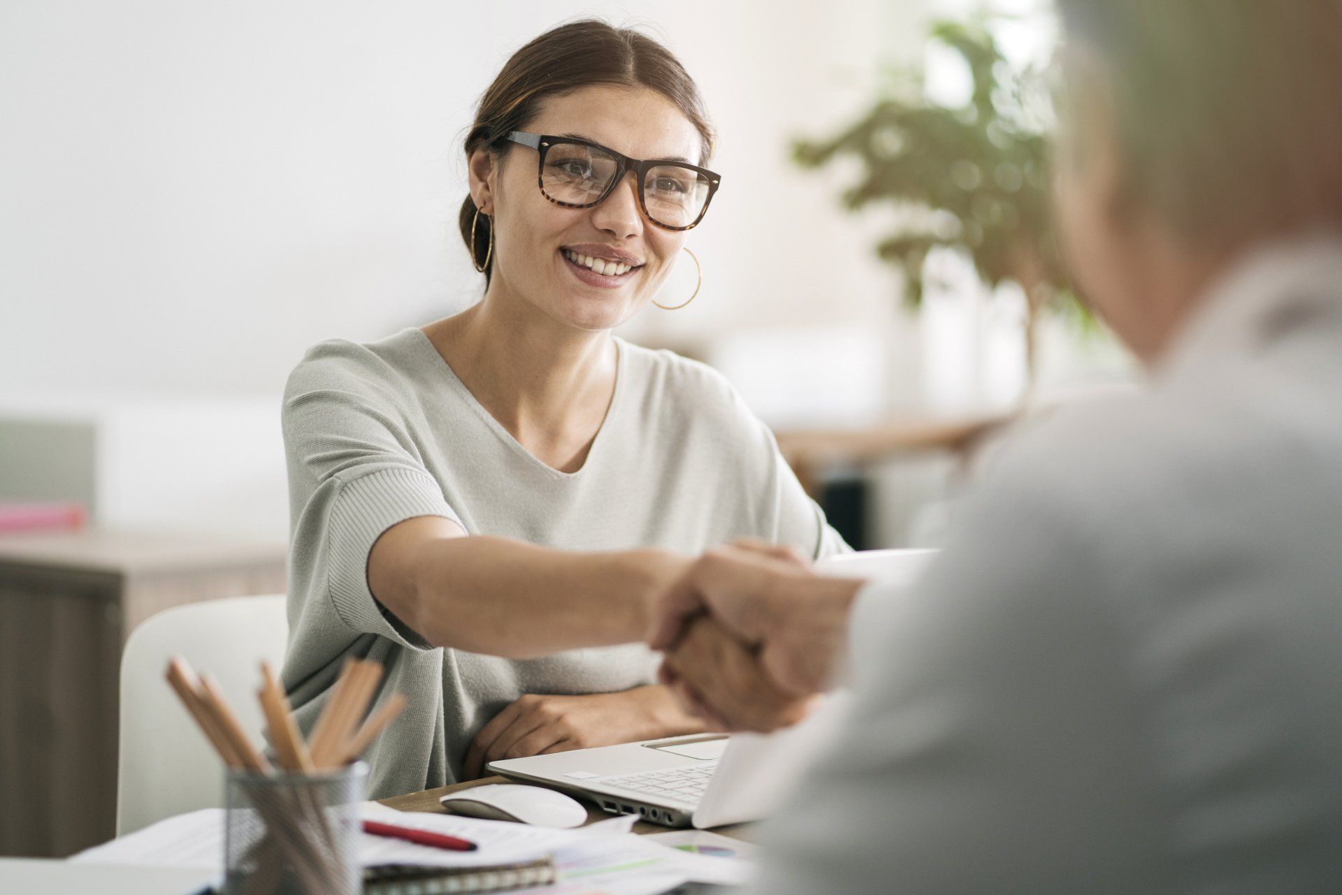Insurance Agent — Man Confirms Mortgage Contract in New Albany, IN