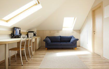 Loft converted to a room