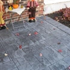 Newly Built Stamped Porch — Ewing, NJ — Pave Patrol, LLC