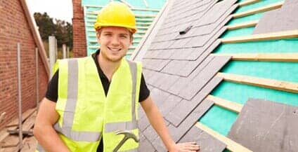 Roof worker portrait - residential in West Congers, NY Roof worker portrait - residential in West Congers, NY
