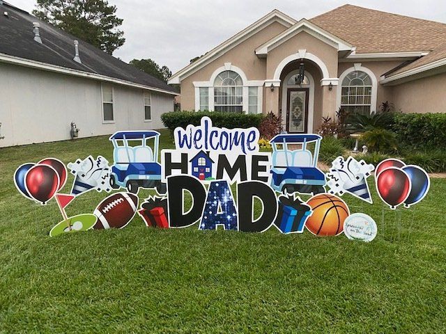 Welcome Home Yard Cards