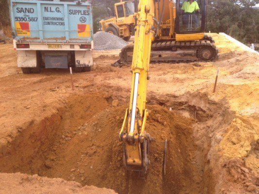 Company's earthmoving project