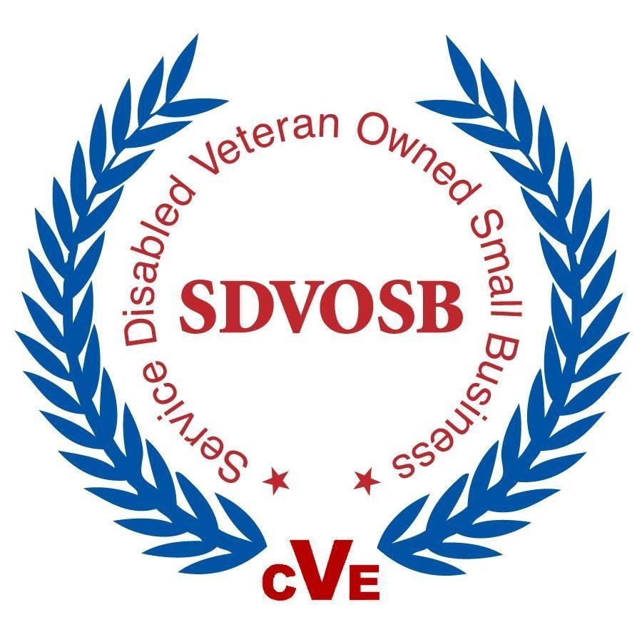 A logo for disabled veteran owned small business