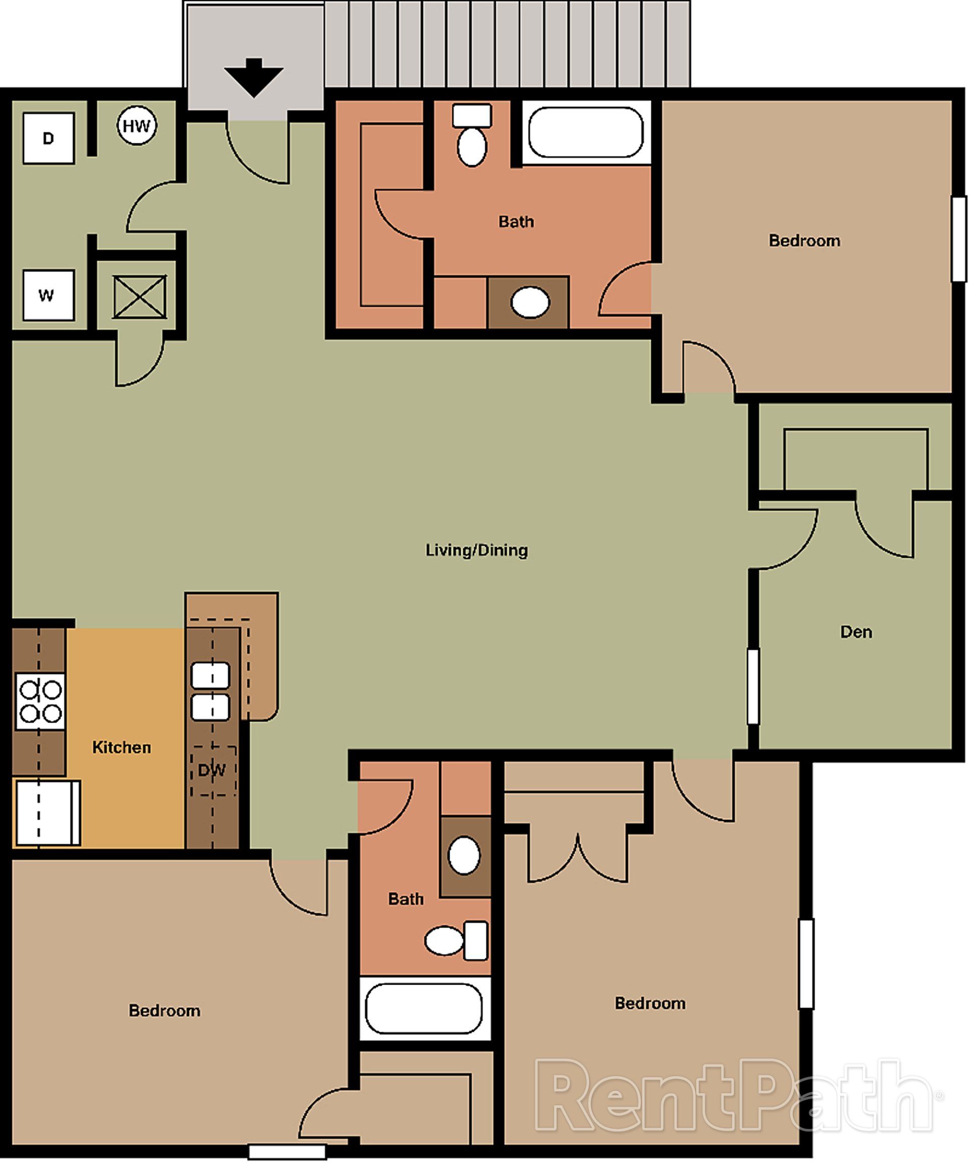 Manhattan Apartments 3 bedroom floor plans