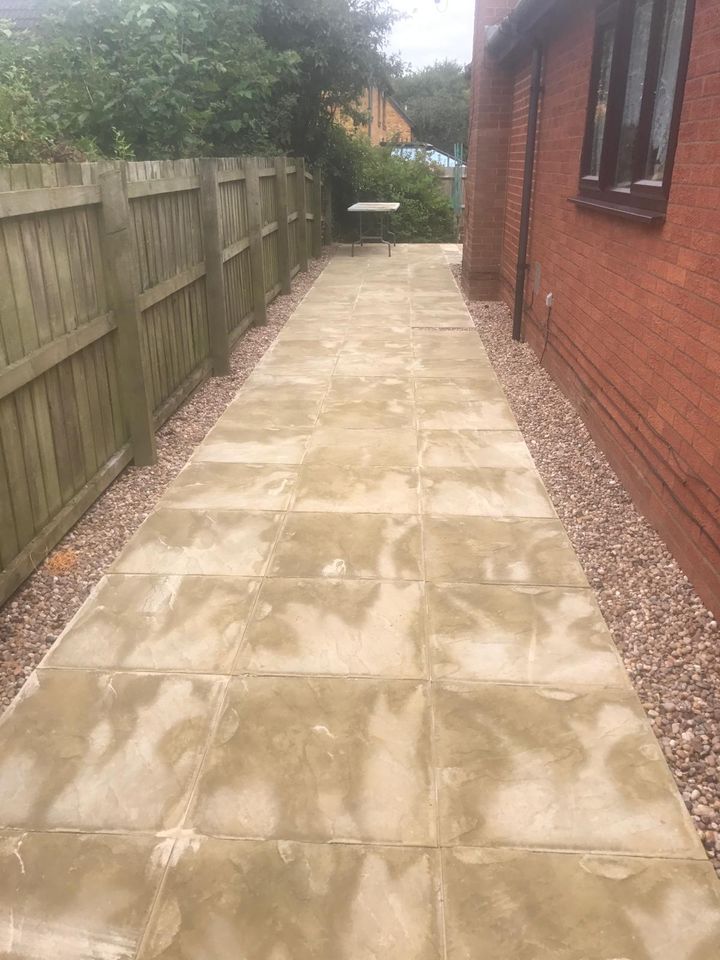 clean patio area