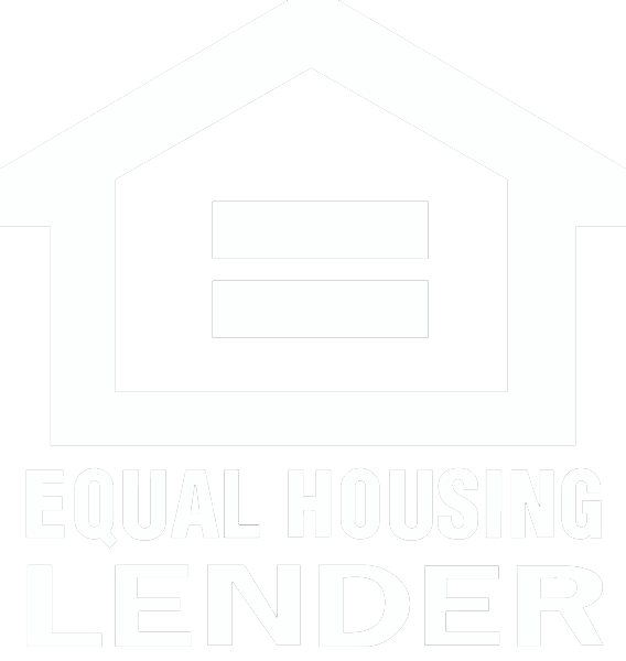The logo for equal housing lender shows a house with a equal sign on it.
