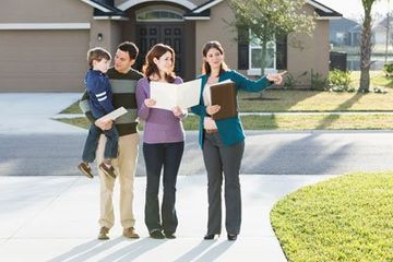 property manager showing a house