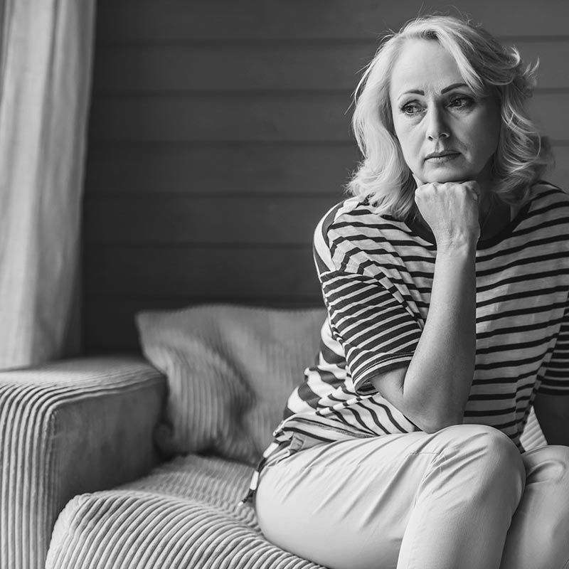 woman looking off into distance