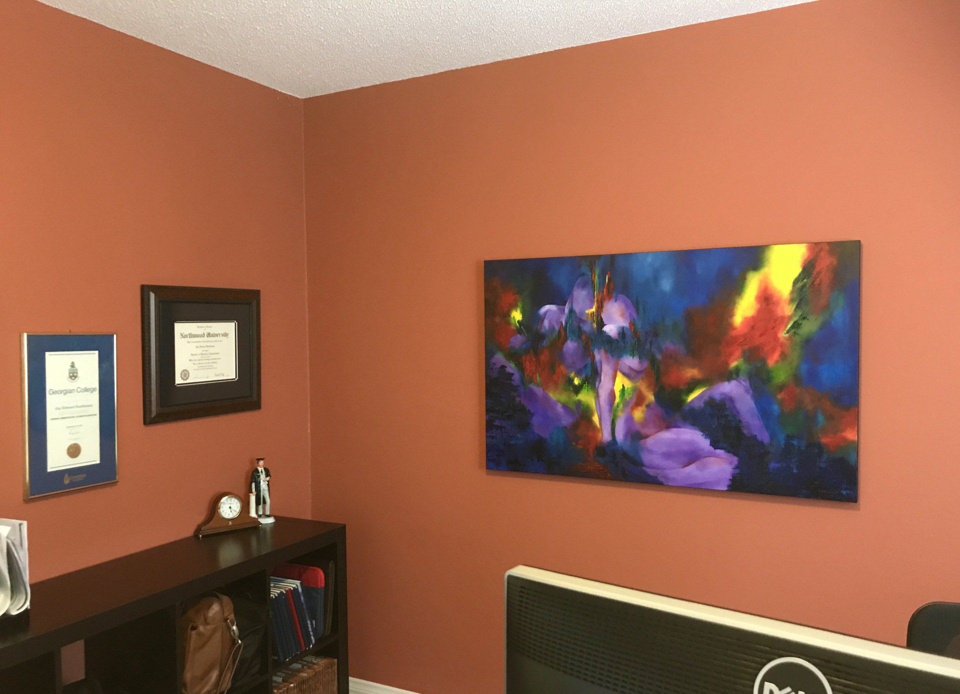 Colourful art commission by karen klucowicz, ArtByK2, Hamilton, Ontario