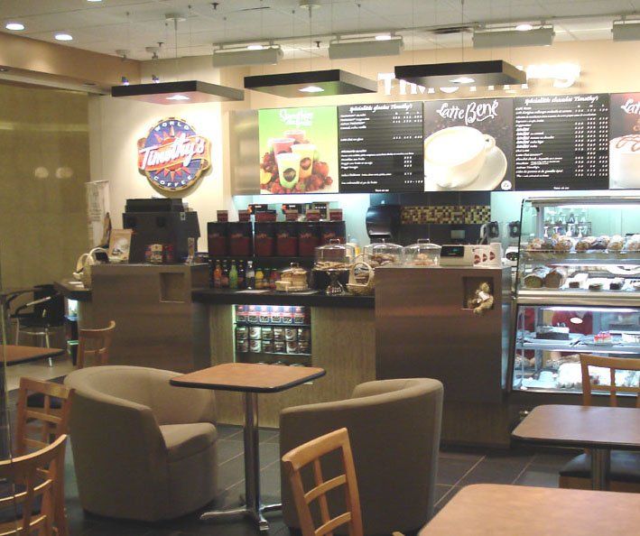 Timothy's Cafe in Quebec, interior by Karen Klucowicz