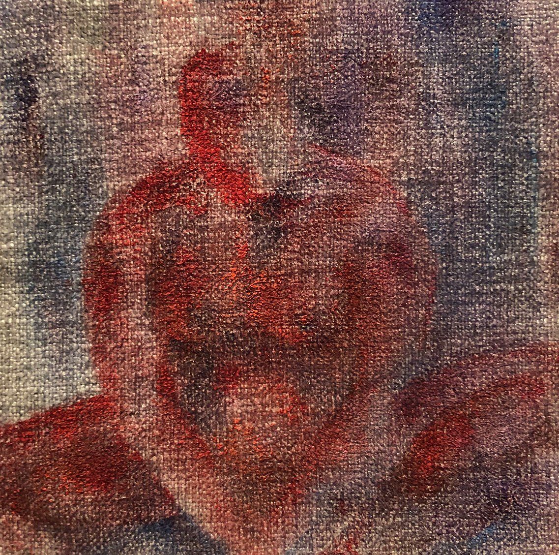 Figure-based painting on textile, art by k2