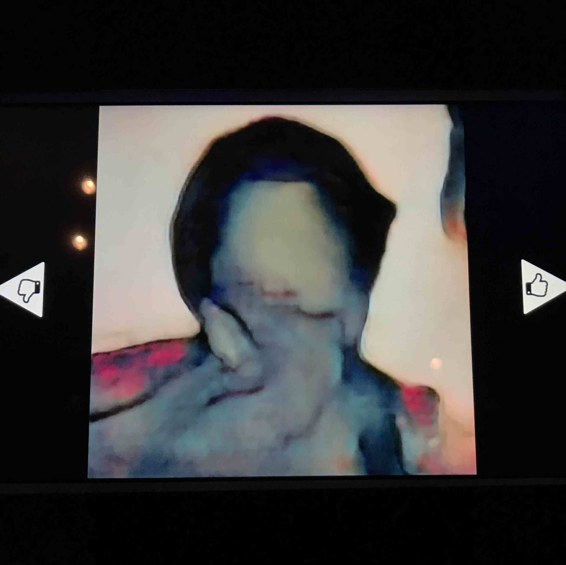 Ein künstliches Kunstwerk, das dem Werk des Malers Francis Bacon ähnelt.