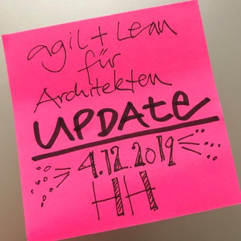 agil und lean für Architekten und Ingenieure. Workshop am 4.12.2019 in Hamburg