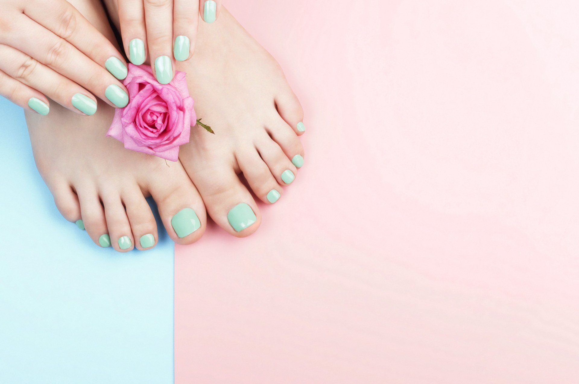 Red Manicure and Pedicure — Cheshire, CT — ManiPedi Come 2 U Red Manicure and Pedicure — Cheshire, CT — ManiPedi Come 2 U