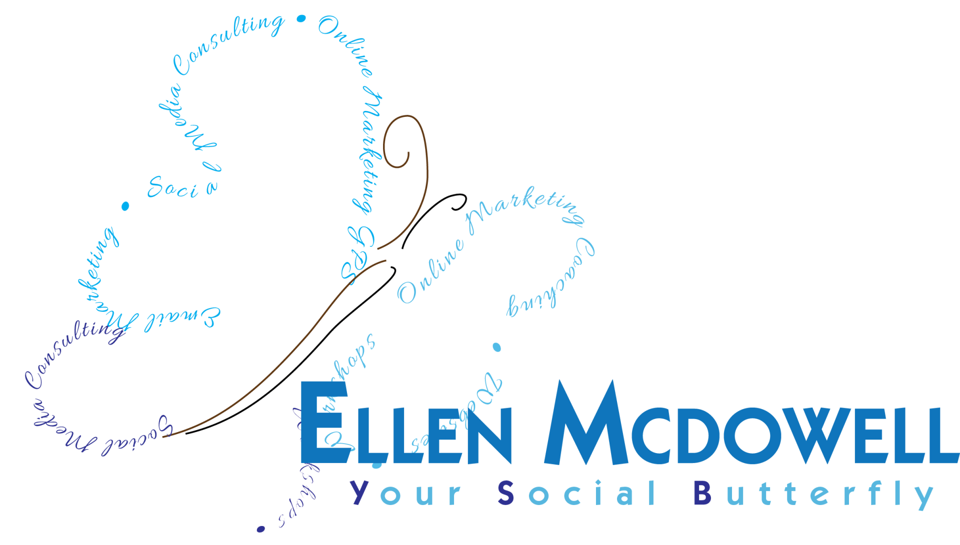 Ellen McDowell Your Social Butterfly's Logo